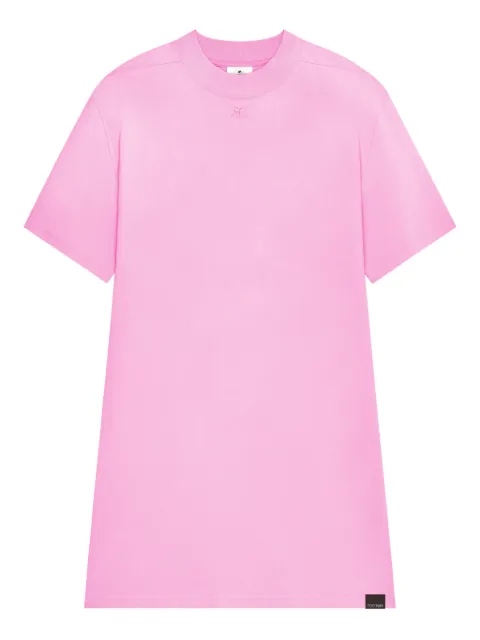 Courrèges short-sleeve T-shirt mini dress Pink 126JRO801JS0273