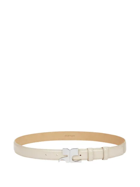 Courrèges logo-buckle belt Neutrals 325ACE020CR0043
