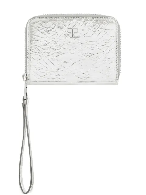 Courrèges zipped compact wallet Silver 126GPM037CR0071