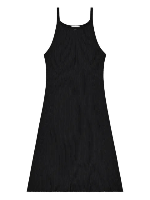 Courrèges ribbed-knit A-line dress Black 126MRO797FI0001