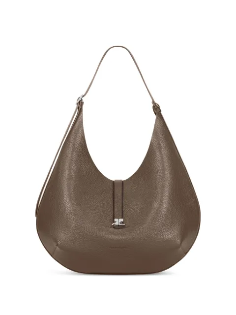 Courrèges logo-buckle shoulder bag Brown 126GSA211CR00701099