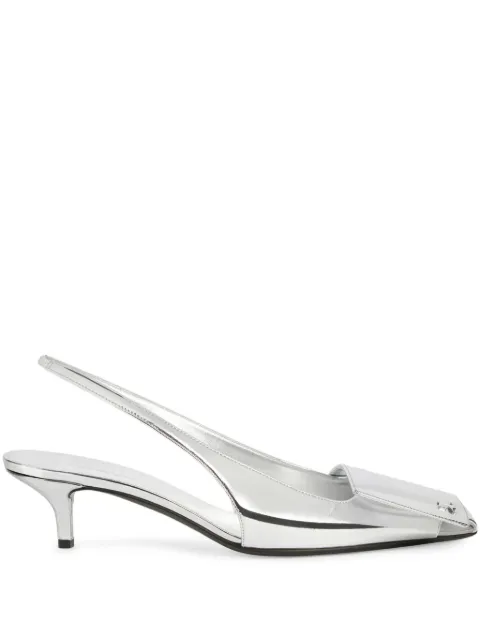 Courrèges 45mm sling-back pumps White 126SPP052PU0060