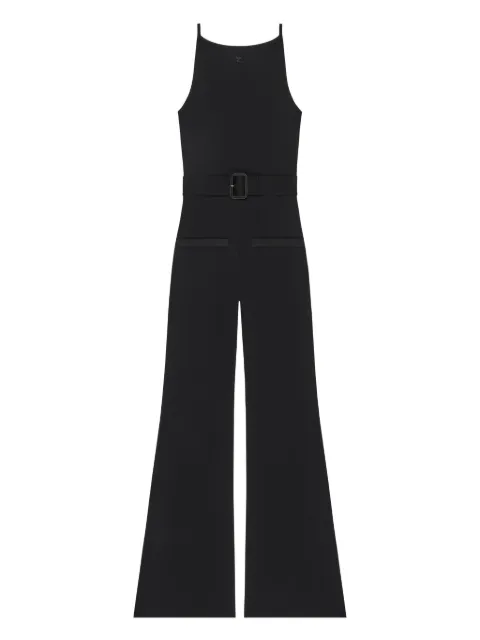 Courrèges belted knitted jumpsuit Black 126MCB049FI0063