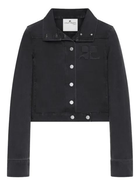 Courrèges Reedition button denim jacket Black 126DBL335DE0059