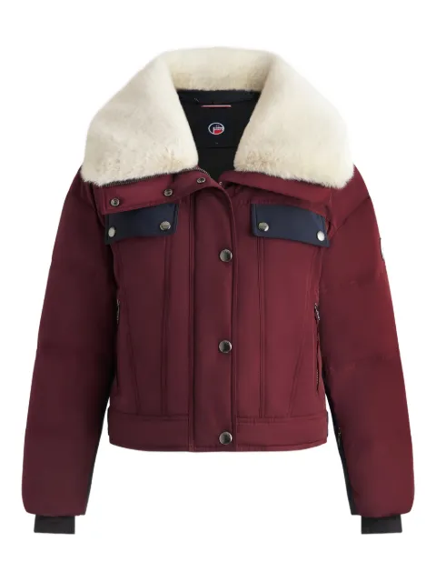 Fusalp Lakki faux-fur-collar jacket Red 25HI1001