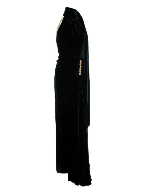 V:PM ATELIER Bex embellished maxi dress Black BEXVPMB