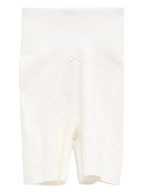 JW Anderson pointelle bow shorts White KW1475YN0309