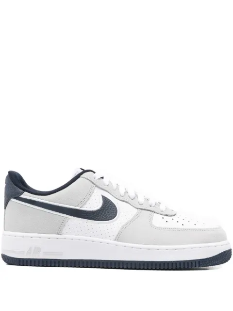 Nike logo leather trainers Grey IO2077