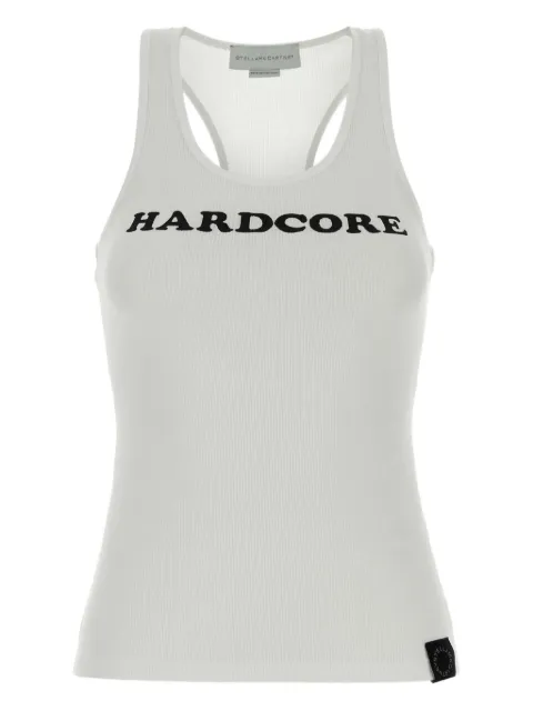 Stella McCartney Hardcore slogan tank top White 6J04203SQA39