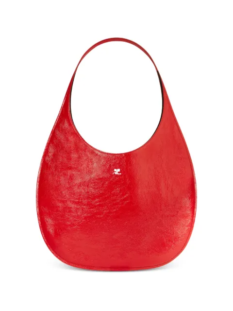 Courrèges logo-plaque tote bag Red 126GSA210CR0043