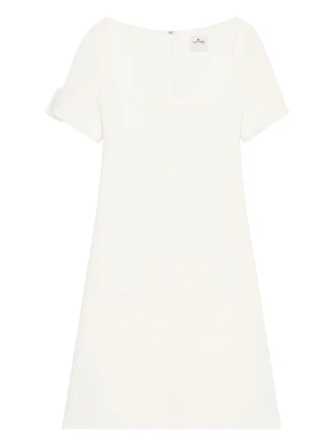Courrèges buckle-detail short-sleeves mini dress White 126CRO788PL0159