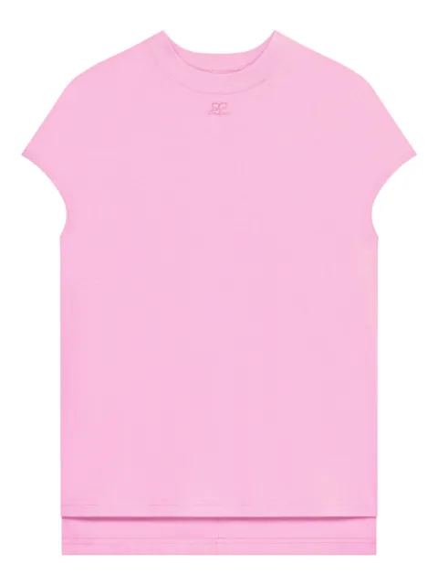 Courrèges logo solarized T-shirt Pink 126JTS238JS02735023