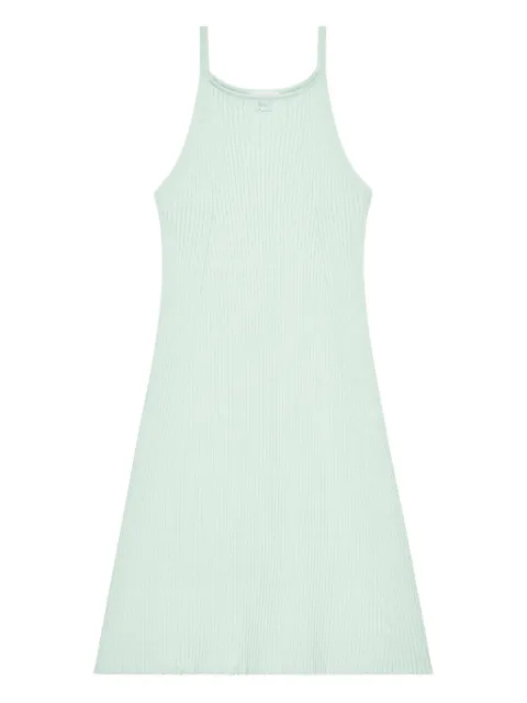 Courrèges rib-knit mini dress Green 126MRO797FI0001