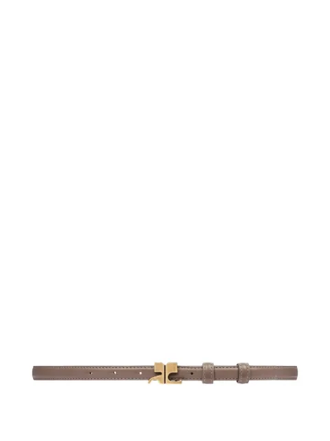 Courrèges buckle leather belt Grey 126ACE021CV0034