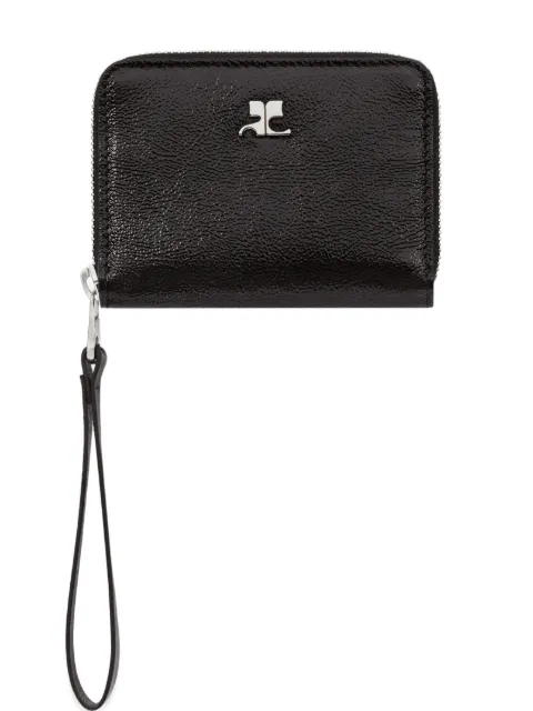 Courrèges zipped wallet Black 126GPM037CR0043