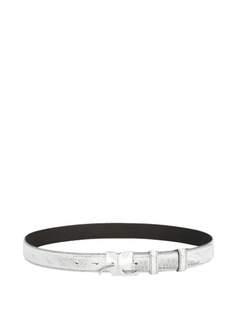 Courrèges leather belt Silver 126ACE020CR0071