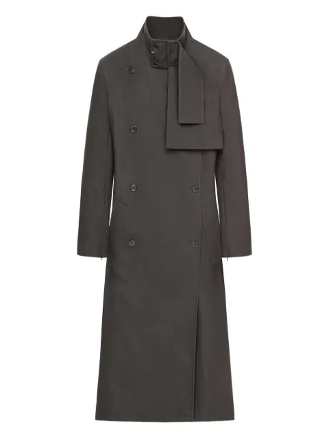 Courrèges buckle cotton trench coat Grey 126CMA263CO0134