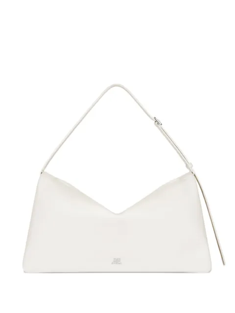 Courrèges Cuff leather shoulder bag White 126GSA204CV0034