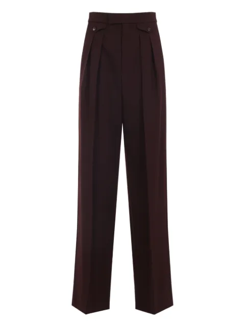 Chloé buttoned pleated trousers Red CH26SPA06164