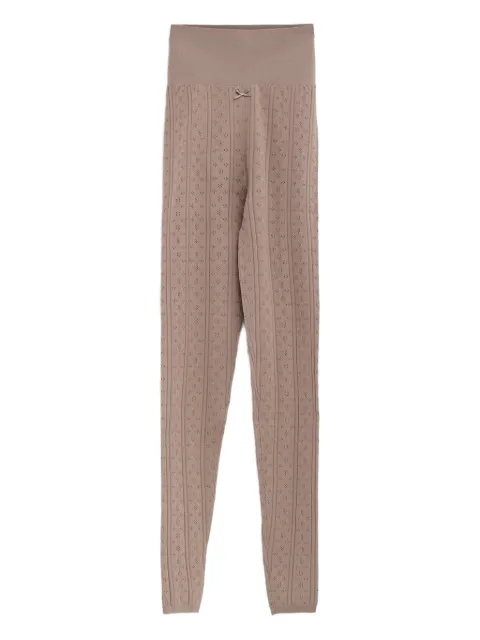 JW Anderson pointelle bow leggings Neutrals KW1476YN0309