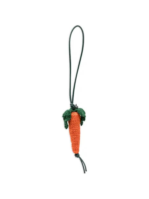 JW Anderson crocheted-carrot charm Orange AC0424FA0496