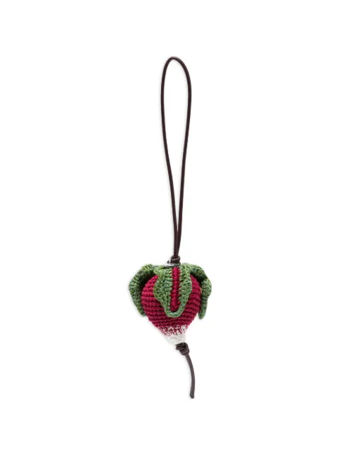JW Anderson Radish crocheted charm Red AC0423FA0496