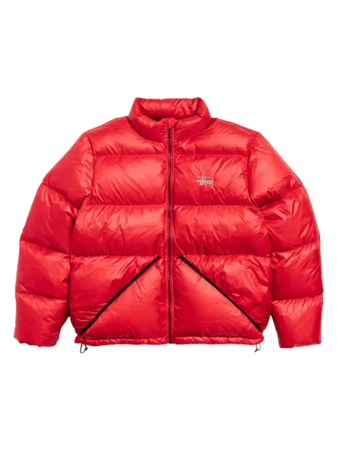 Stüssy logo puffer jacket Red 115877