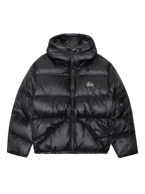 Stüssy hooded puffer jacket Black 115685