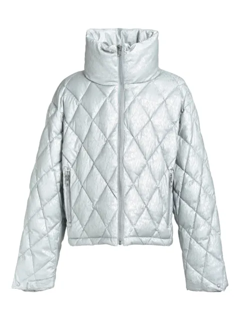 BREATH quilted zip-up jacket Grey BR25AWO0019SIL