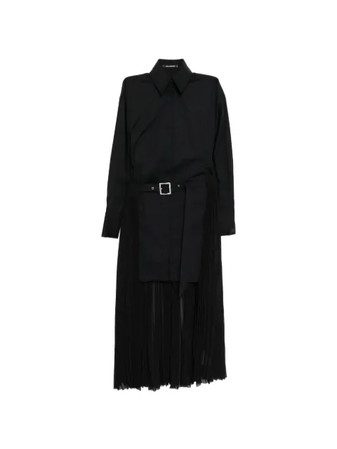 Karl Lagerfeld pleated shirt dress Black B1W13052999