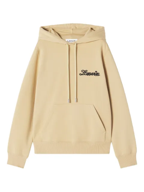 Lanvin logo-detail hooded Neutrals RMHO0055F305P26