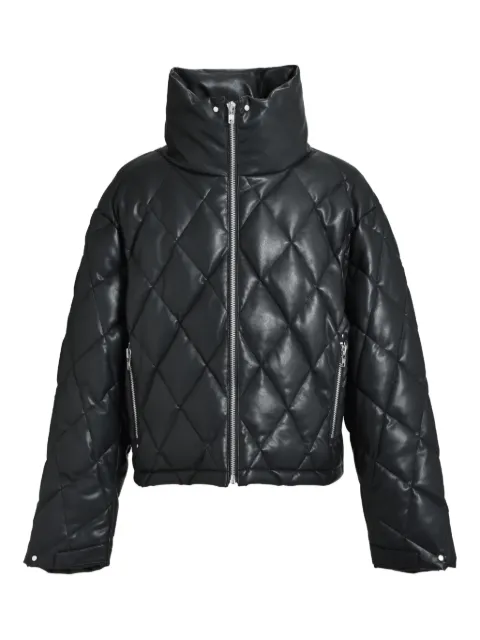 BREATH quilted funnel-neck jacket Black BR25AWO0020BLK