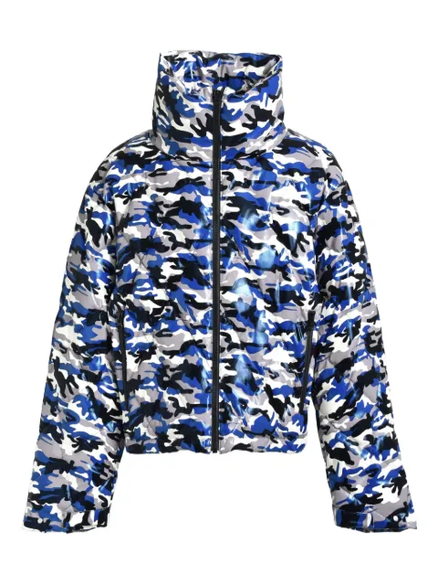 BREATH camouflage padded jacket Blue BR25AWO0018BCAMO