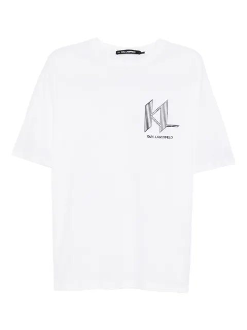 Karl Lagerfeld Artwork K T-shirt White B1M17005100
