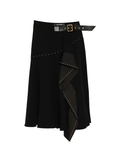 Karl Lagerfeld stud-embellished midi skirt Black B1W12009999