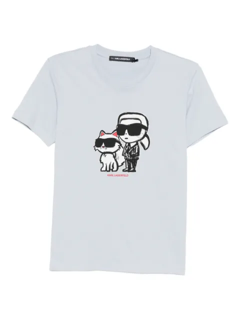 Karl Lagerfeld Ikon Sketch Duo T-shirt Blue A1W171291KZ