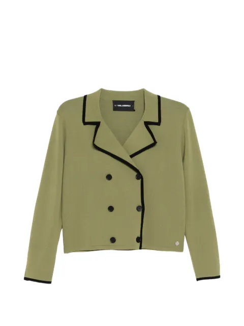 Karl Lagerfeld double-breasted jacket Green B1W180042LM