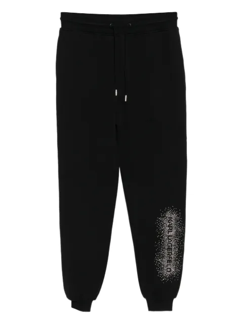 Karl Lagerfeld logo rhinestone-embellished sweatpants Black B1W10020999