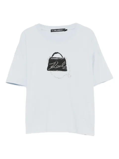 Karl Lagerfeld graphic-print short-sleeve T-shirt Blue B1W170261KZ