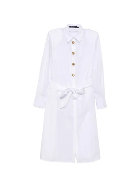 Karl Lagerfeld belted shirt dress White B1W13026100