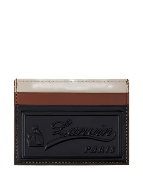 Lanvin debossed leather cardholder Black LWSLSLCHSMLEP26