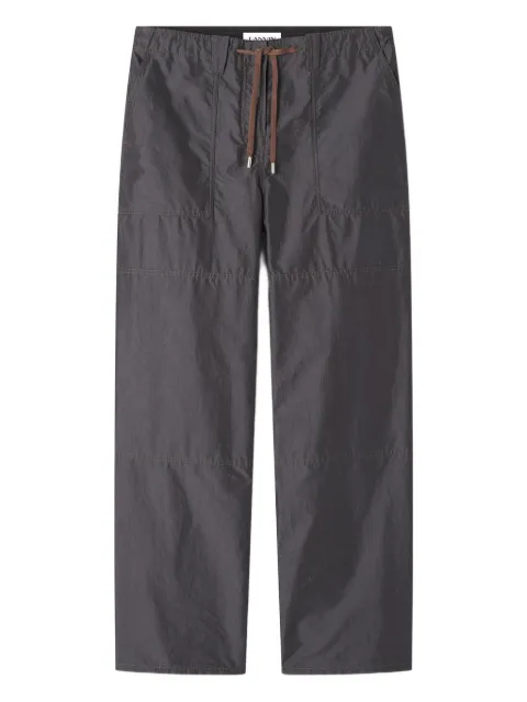 Lanvin drawstring cotton trousers Grey RMTR03296238P26