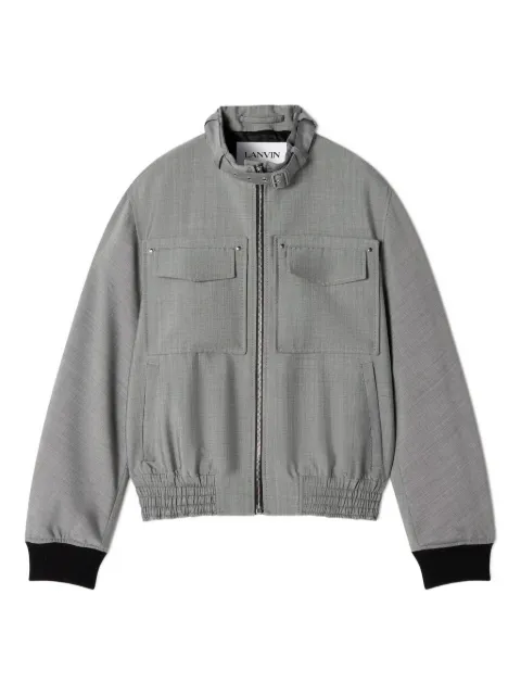 Lanvin zip-up chest-pockets jacket Grey RMCO00066255P26