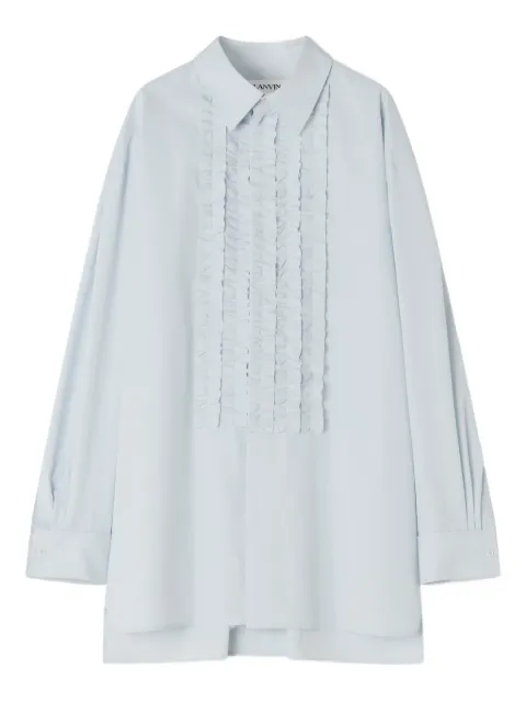 Lanvin ruffled shirt Blue RMSI00146166P26