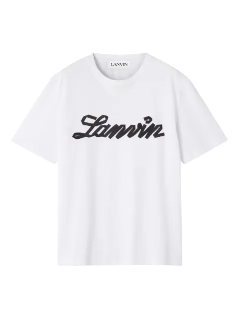 Lanvin logo-print T-shirt White RMTS0012J308P2601