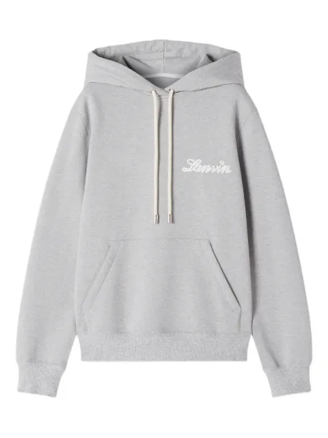 Lanvin logo-print hooded Grey RMHO0055F047P26