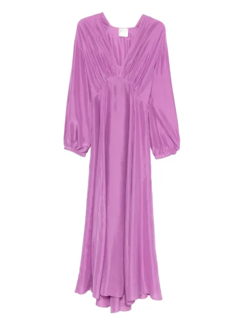 Forte Forte v-neck dress Purple 14863MYDRESS