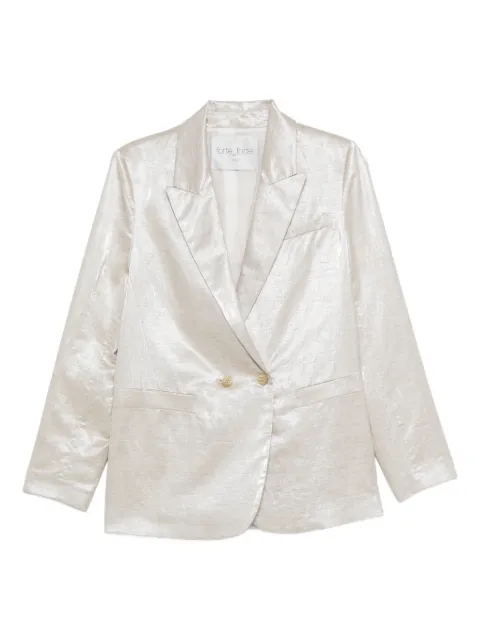 Forte Forte double-breasted cloth jacket Neutrals 14804MYJACKET