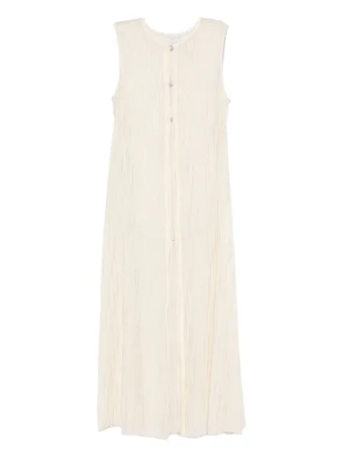 Forte Forte buttoned sleeveless coat Neutrals 14889MYJACKET