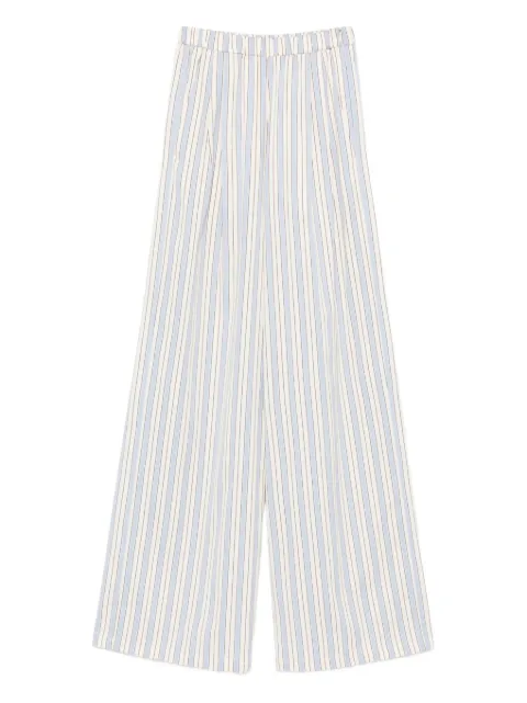 Forte Forte striped trousers Neutrals 14822